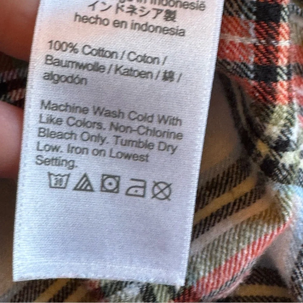 J. Crew Cotton flannel Women’s Button Up Top